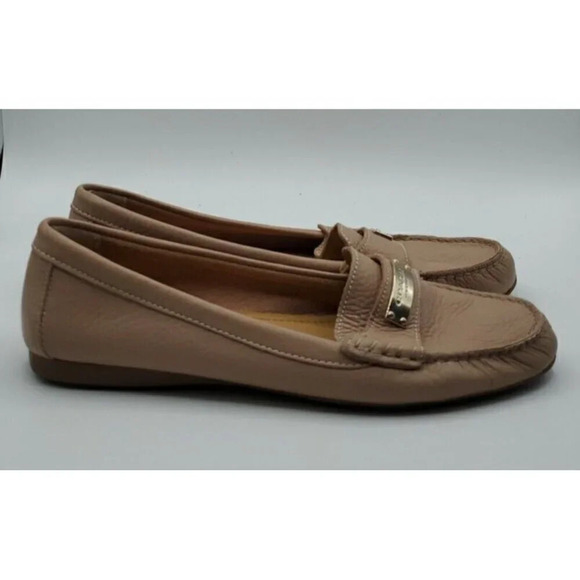 COACH Fredrica Tan Leather Shoe Womens size 9.5B US 39.5 EUR Loafers Flats - Picture 6 of 11